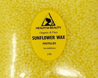 32 oz, 2 Lb SUNFLOWER WAX ORGANIC Vegan 100% Pure Pastilles Beads