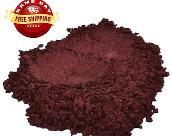2 oz CRUCIBLE RED DARK Marron Mica Colorant Pigment Powder Cosmetic Grade Eyeshadow