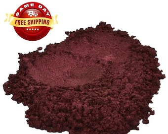 4 oz CRUCIBLE RED DARK Marron Mica Colorant Pigment Powder Cosmetic Grade Eyeshadow