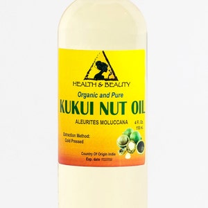 4 oz KUKUI NUT OIL Organic Carrier Cold Pressed 100% Pure image 2