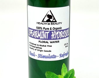 2 oz SPEARMINT HYDROSOL ORGANIC Floral Water  Pure Natural