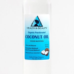 8 oz COCONUT OIL FRACTIONATED Organic Carrier Ultra Refined 100% Pure image 2
