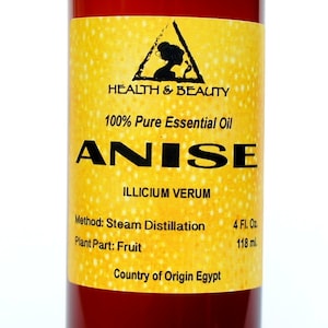 4 oz ANISE ESSENTIAL OIL Organic Aromatherapy Natural 100% Pure