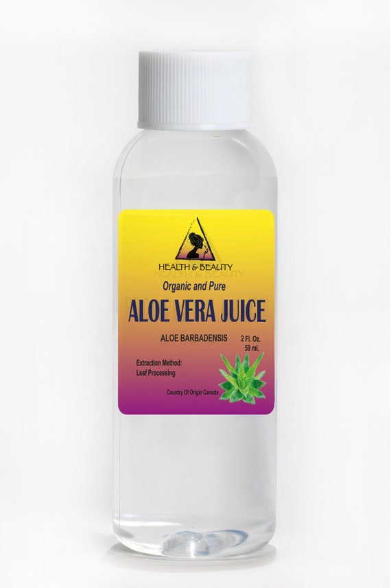 2 oz Organic Aloe Vera Juice: 100% Pure Natural Moisturizer