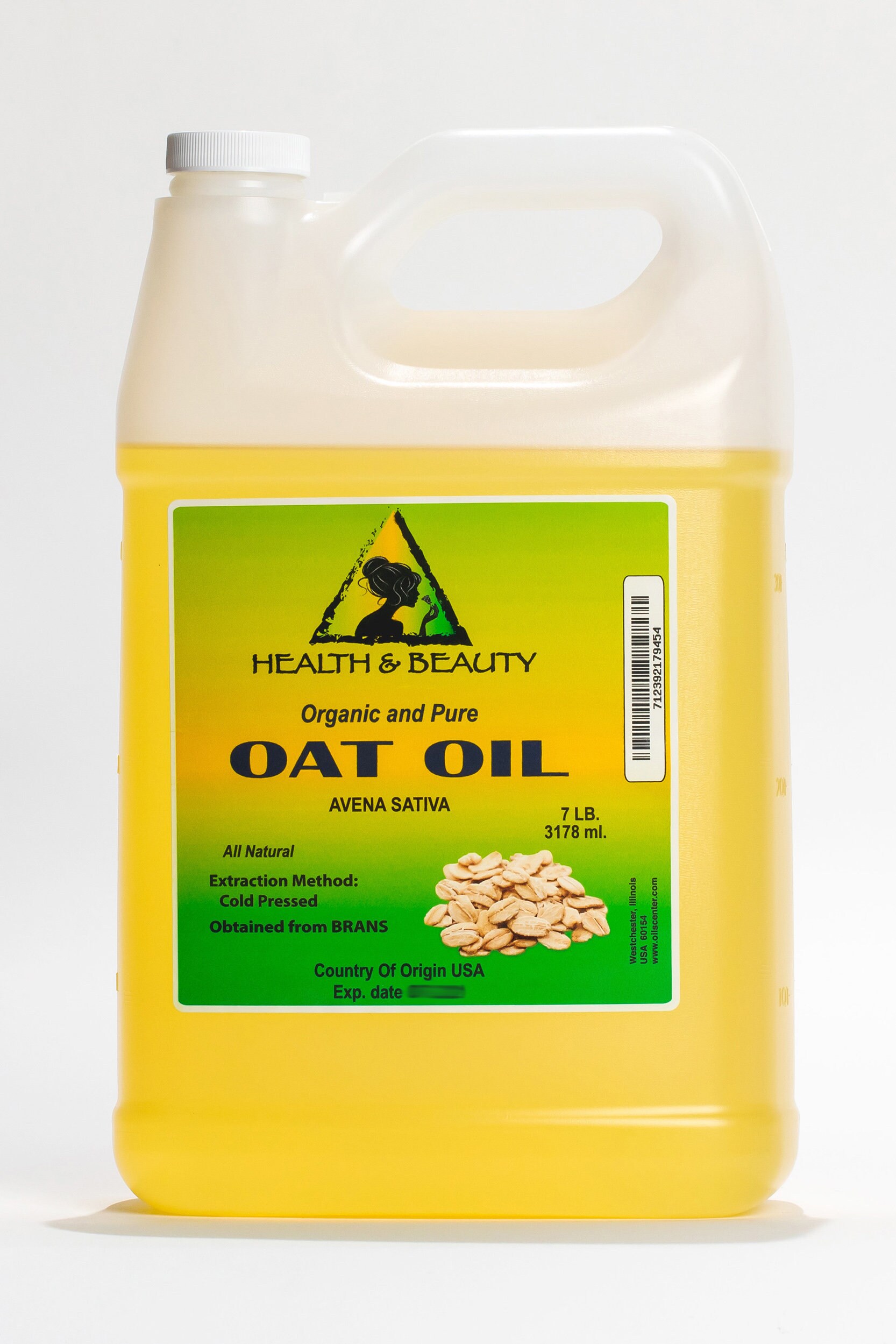 Organic Grapeseed Oil By H&B Oils Center - Cold Pressed Premium 100% Pure 7 LB