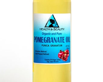 4 oz POMEGRANATE Seed OIL REFINED Organic Cold Pressed Fresh 100% Pure