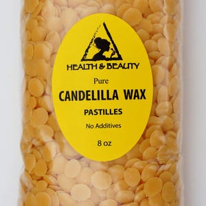 8 oz CANDELILLA WAX Flakes Organic VEGAN Pastilles Beards Premium Prime Grade A 100% Pure image 8