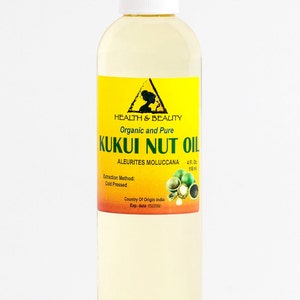 4 oz KUKUI NUT OIL Organic Carrier Cold Pressed 100% Pure image 3