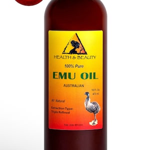 32 oz EMU OIL AUSTRALIAN Triple Refined Organic 100% Pure