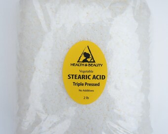 100% Pure Vegetable Stearic Acid Pastilles - Triple Pressed, White Beads, Organic Emulsifier (2 Oz To 23 Lb) 3 thumbnail image