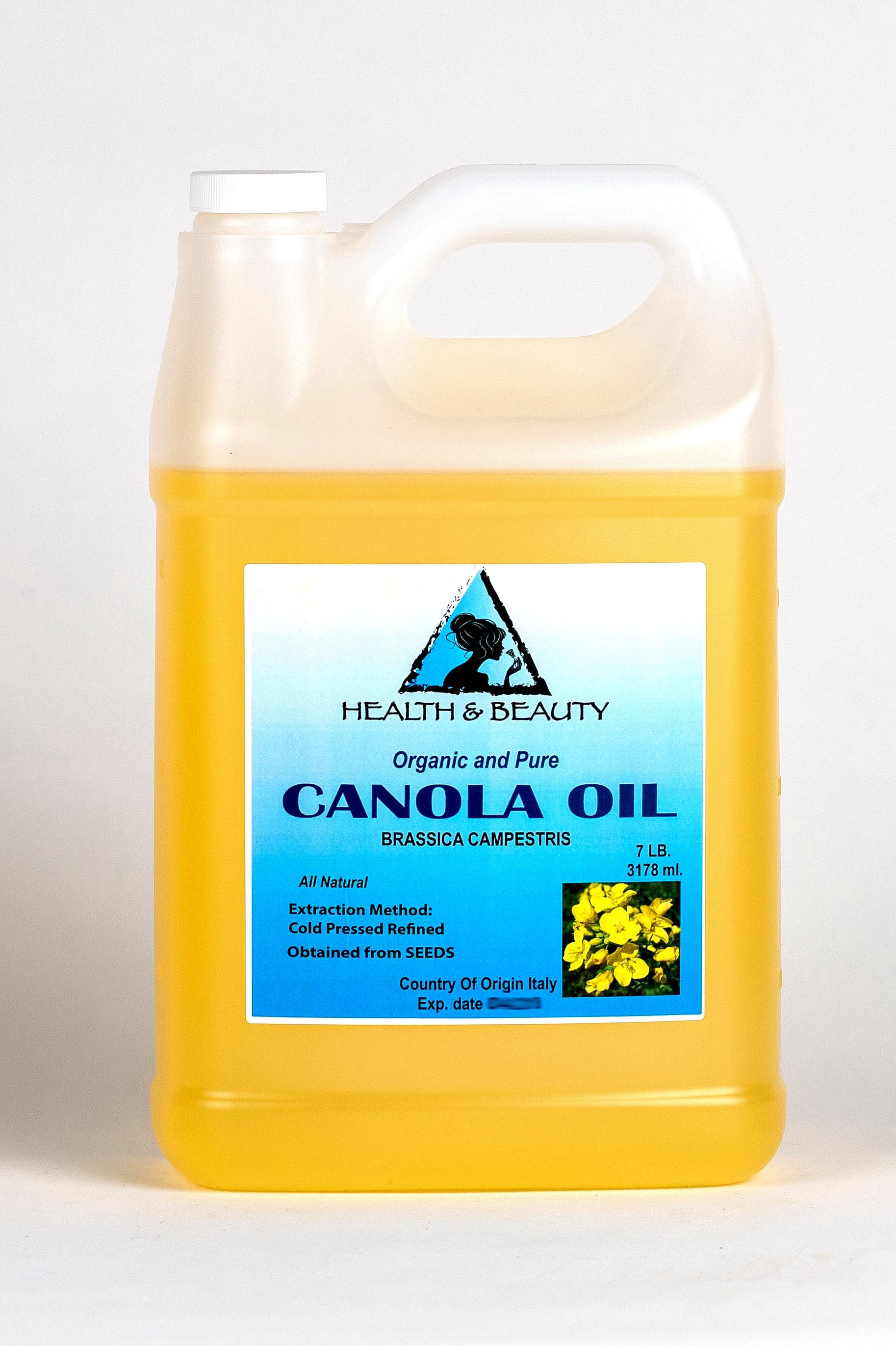 7 Lb, 1 Gal Organic Canola Seed Oil: Refined, Cold Pressed, 100% Pure - Etsy