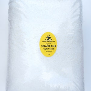 100% Pure Vegetable Stearic Acid Pastilles - Triple Pressed, White Beads, Organic Emulsifier (2 Oz To 23 Lb) 10 thumbnail image