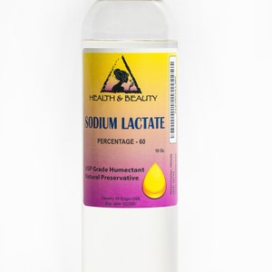 10 oz SODIUM LACTATE 60% Natural USP Preservative Liquid Humectant Pure image 7