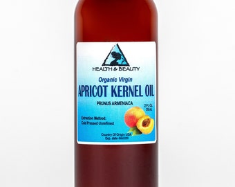 Organic Cold-Pressed Apricot Kernel Oil By H&B Oils Center - Refined, Pure 2 Oz Carrier Oil
