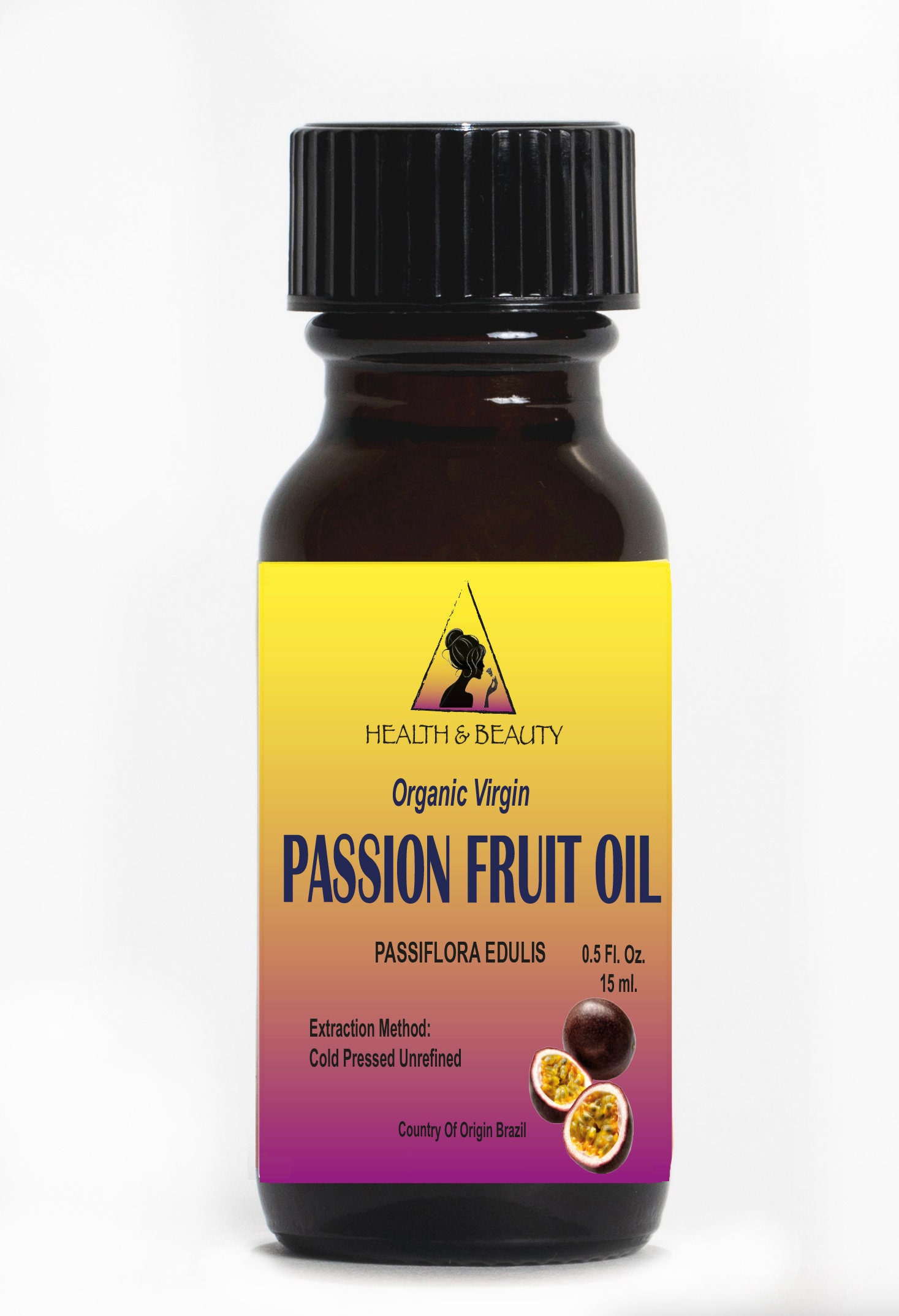 0.5 Oz PASSION FRUIT / MARACUJA Oil Unrefined Organic Cold Pressed