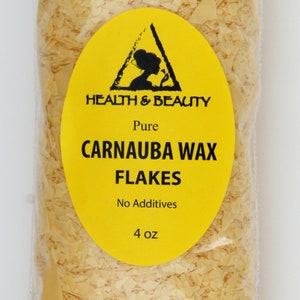 4 oz CARNAUBA WAX T1 Organic FLAKES Brazil Pastilles Beards Premium Prime Grade A 100% Pure image 6