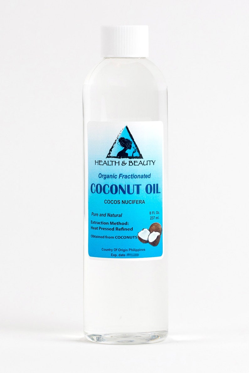 8 oz COCONUT OIL FRACTIONATED Organic Carrier Ultra Refined 100% Pure image 2