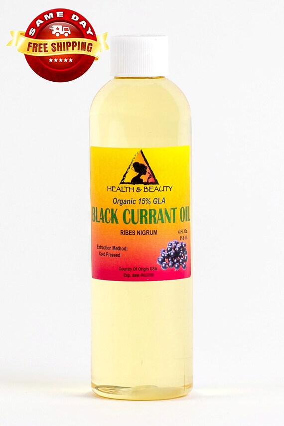 4 Oz BLACK CURRANT Seed Oil Organic 15 GLA Cold Pressed Etsy