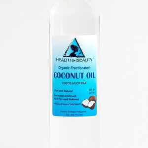 8 oz COCONUT OIL FRACTIONATED Organic Carrier Ultra Refined 100% Pure image 8