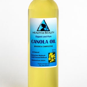8 oz CANOLA SEED OIL Refined Organic Carrier Cold Pressed Natural Fresh 100% Pure bild 8