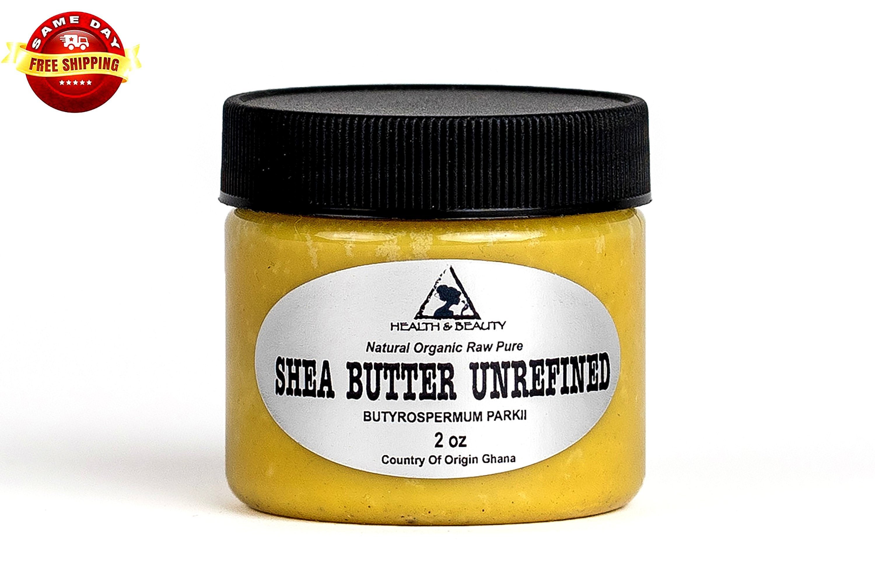 2 Oz SHEA BUTTER UNREFINED Yellow Organic Raw Cold Pressed Etsy