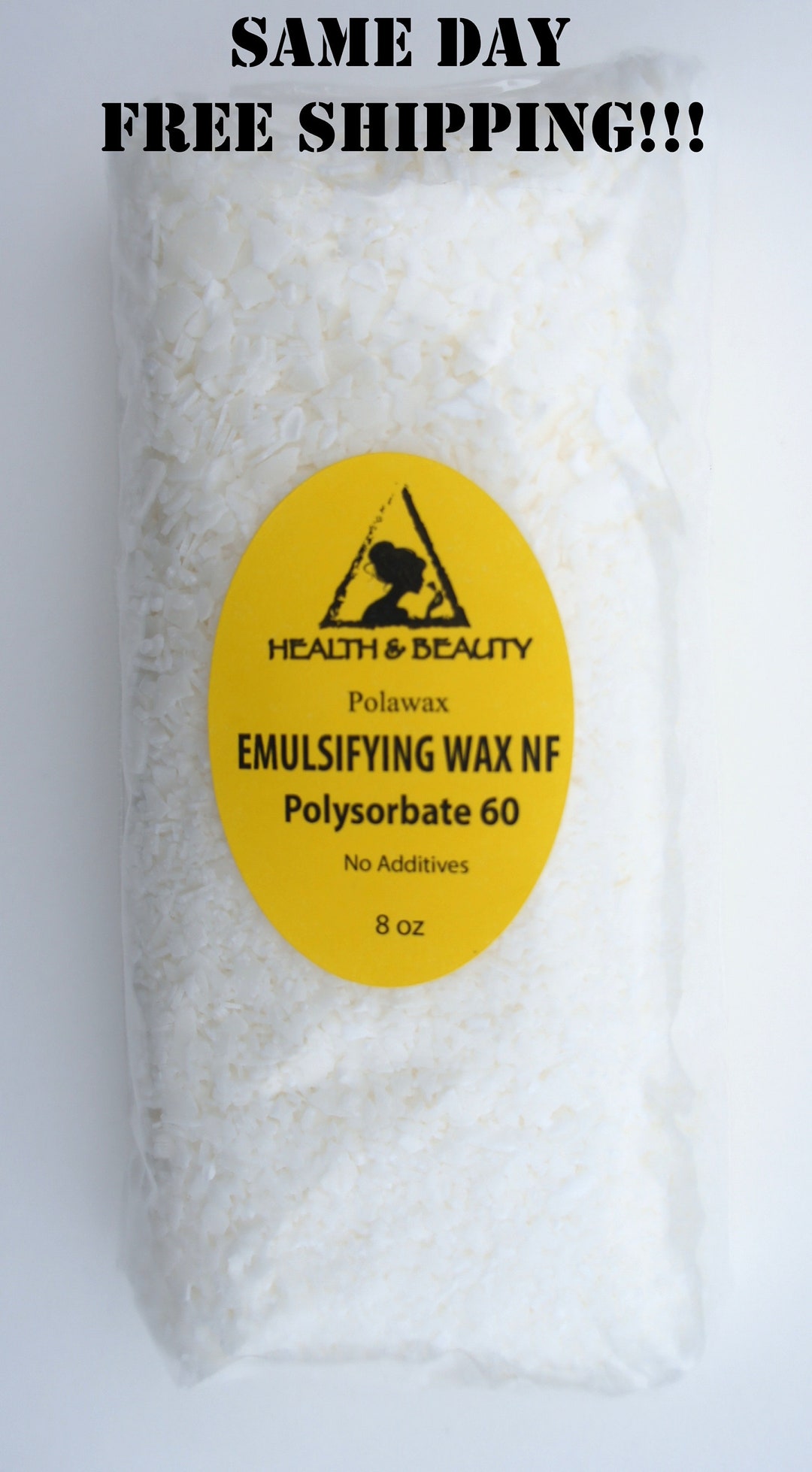 8 Oz EMULSIFYING WAX NF Polysorbate 60 Pure Polawax Etsy