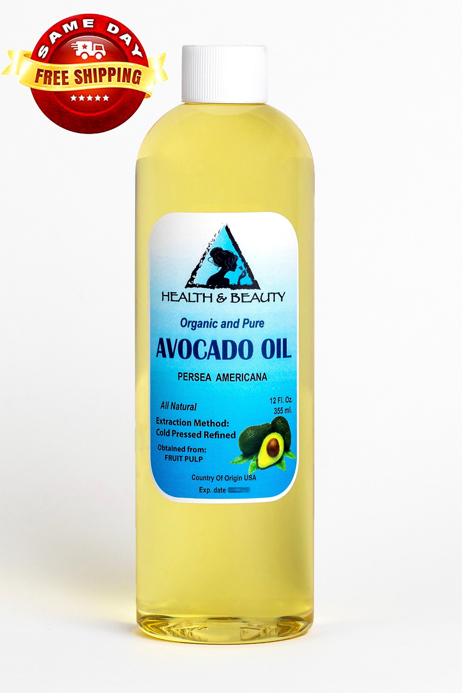 12 Oz AVOCADO OIL REFINED Organic Carrier Cold Pressed Premium Etsy