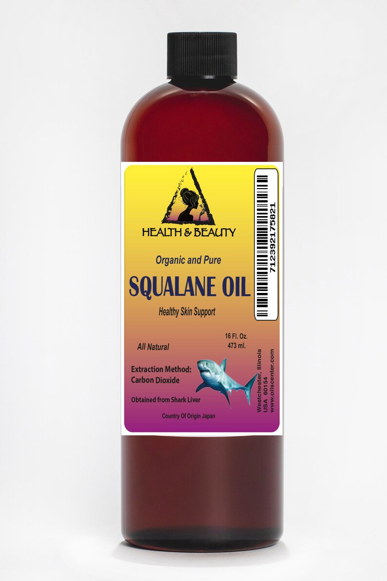 16 Oz SQUALANE OIL ORGANIC Sharkderived Antiaging Etsy