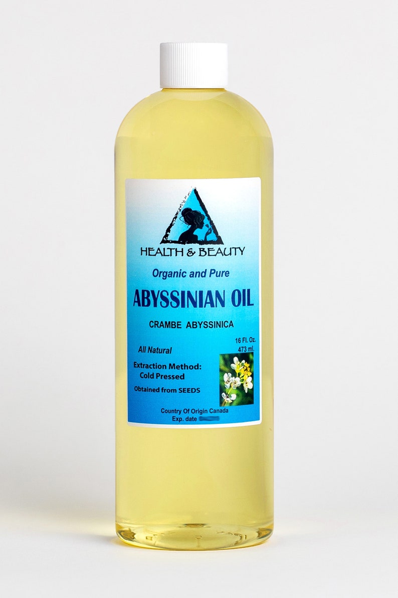 16 oz ABYSSINIAN / CRAMBE SEED Oil Organic Cold Pressed Natural Fresh 100% Pure image 3