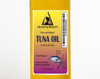 48 oz Tuna Oil: All Natural Omega-3 EPA & DHA Liquid