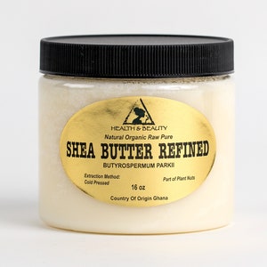 16 oz, 1 Lb SHEA BUTTER REFINED Organic Raw Cold Pressed Grade A From Ghana 100% Pure image 7