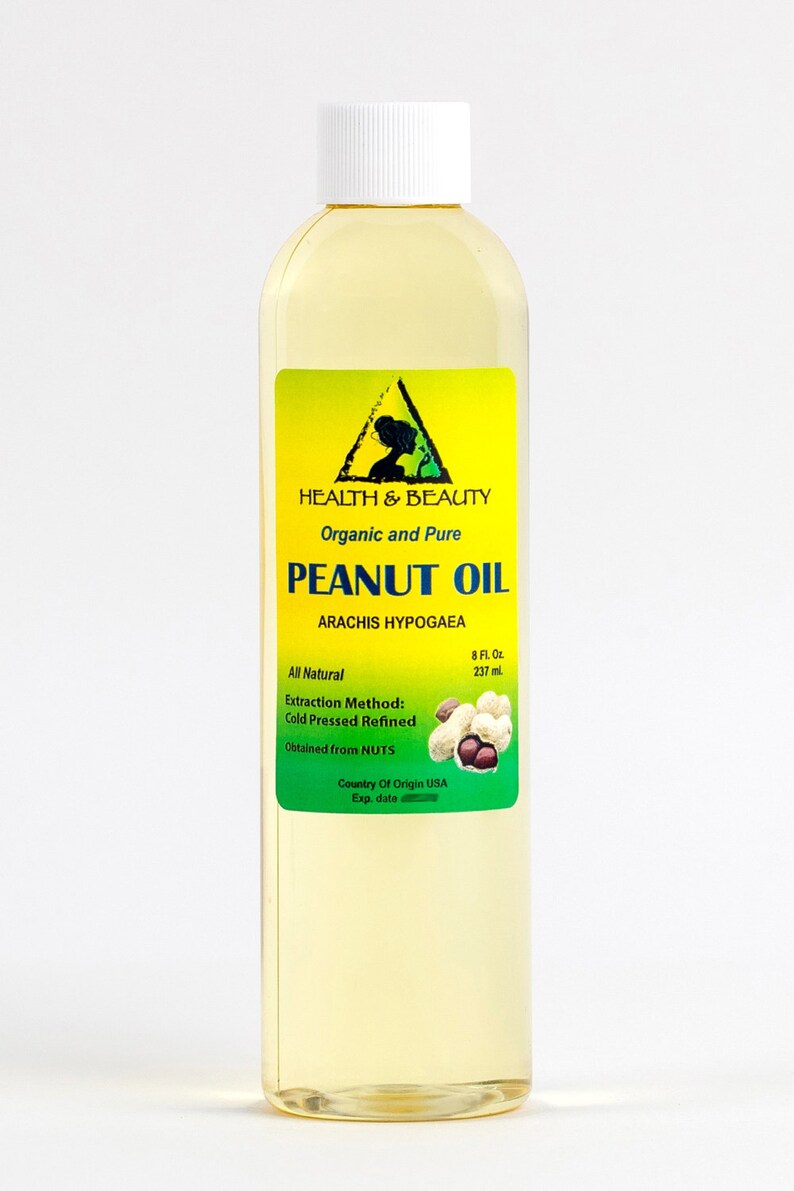 8 Oz PEANUT OIL REFINED Organic Carrier Cold Pressed 100 Pure Etsy