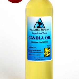 8 oz CANOLA SEED OIL Refined Organic Carrier Cold Pressed Natural Fresh 100% Pure bild 1