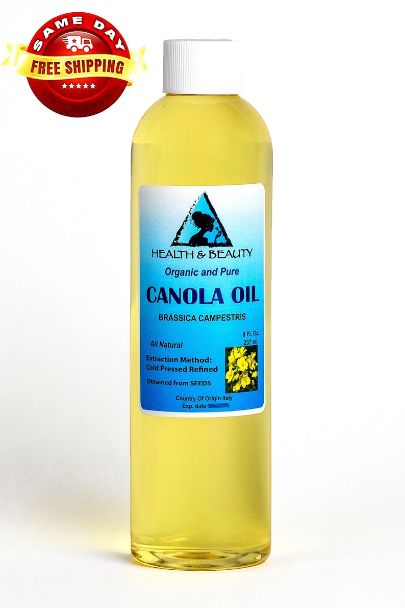 8 oz CANOLA SEED OIL Refined Organic Carrier Cold Pressed Natural Fresh 100% Pure bild 1