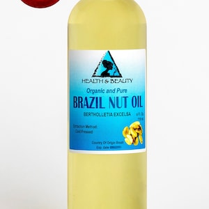 4 oz BRAZIL NUT OIL Organic Carrier Cold Pressed Natural Fresh 100% Pure