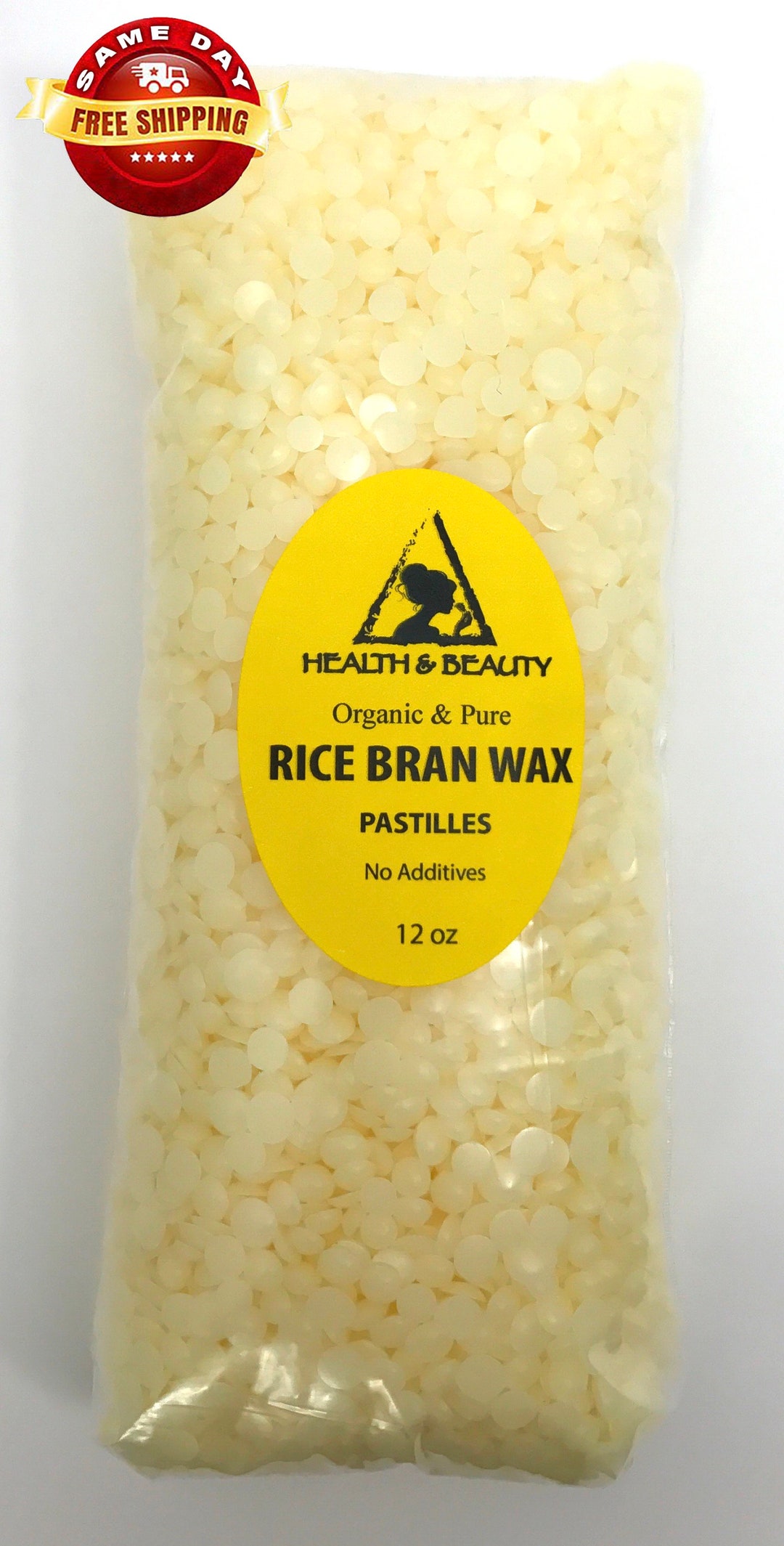 12 Oz Organic Rice Bran Wax Pastilles: Vegan Cosmetic Grade - Etsy