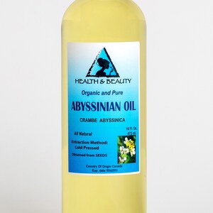 16 oz ABYSSINIAN / CRAMBE SEED Oil Organic Cold Pressed Natural Fresh 100% Pure image 6