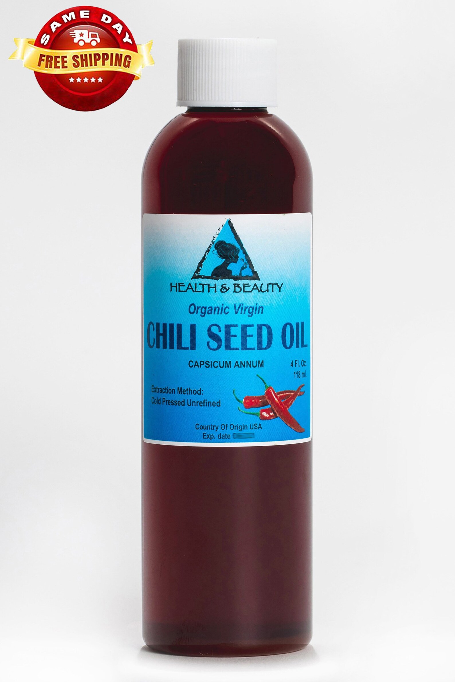 4 oz CHILI PEPPEP SEED Oil Unrefined Organic Cold Pressed Pure Etsy