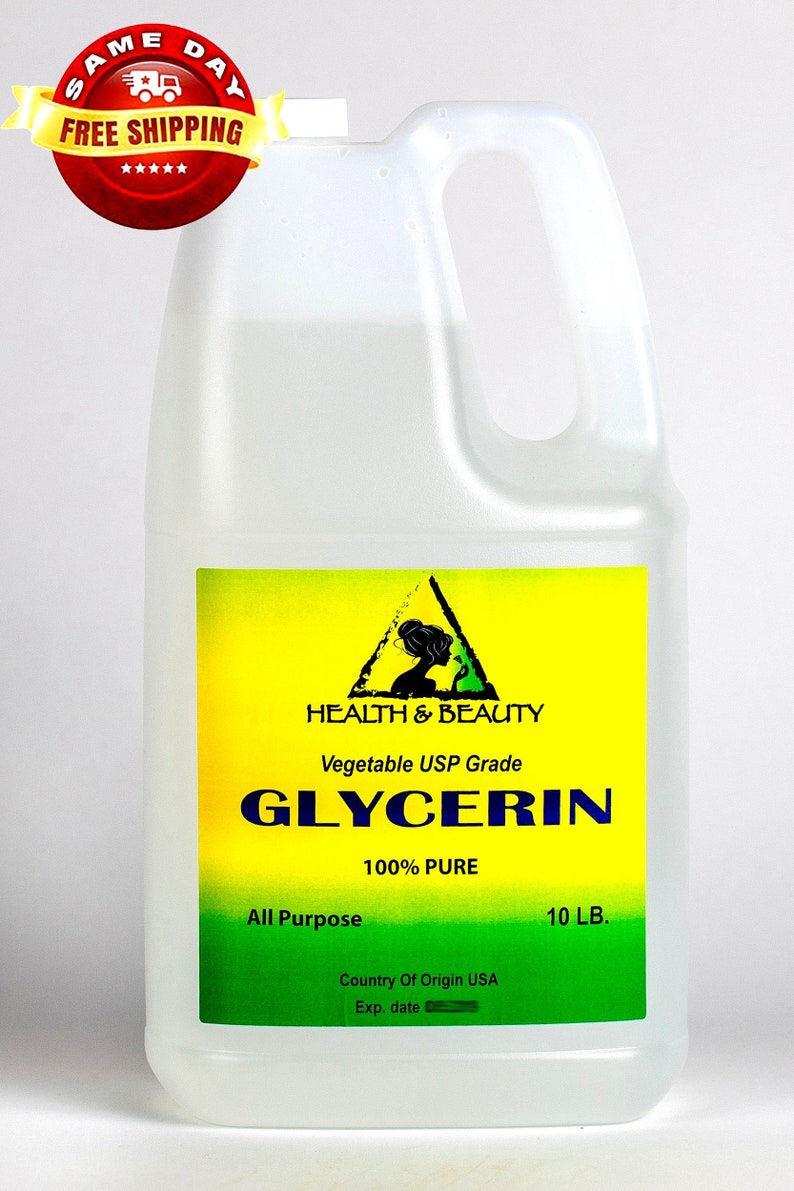 10 Lb GLYCERIN VEGETABLE Oil USP Grade 100 Pure Etsy