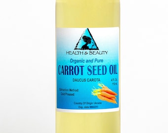 4 oz CARROT SEED OIL Organic Carrier Cold Pressed Natural Anti-Aging Fresh 100% Pure