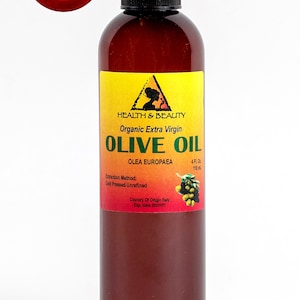 4 oz OLIVE OIL Extra VIRGIN Organic Carrier Cold Pressed Virgin Raw Pure