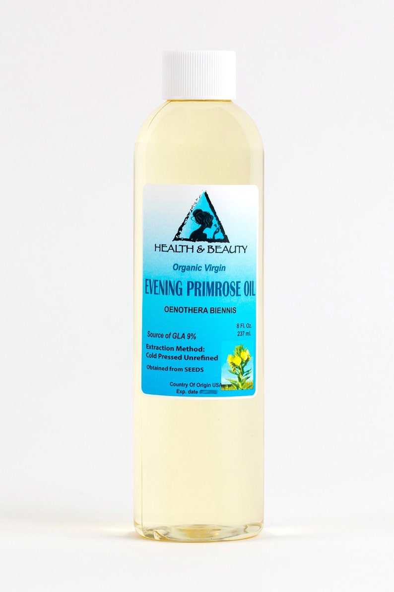 8 oz EVENING PRIMROSE OIL Organic Carrier Cold Pressed Etsy