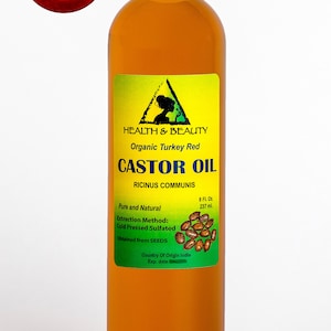 8 oz CASTOR OIL TURKEY Red Cold Pressed Hexane Free Pure