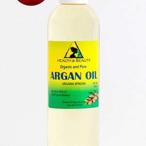 4 oz ARGAN Oil REFINED MOROCCAN Organic Carrier Cold Pressed 100% Pure Hair Oil