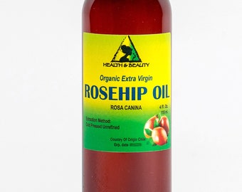 4 oz ROSEHIP SEED Oil UNREFINED Organic Extra Virgin Cold Pressed Pure