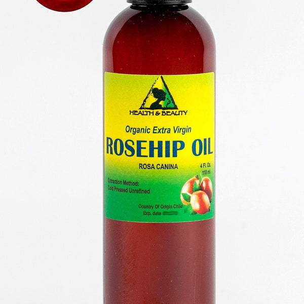 4 oz ROSEHIP SEED Oil UNREFINED Organic Extra Virgin Cold Pressed Pure