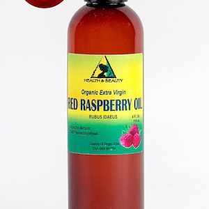 4 oz RED RASPBERRY Seed Oil UNREFINED Organic Extra Virgin Cold Pressed Pure