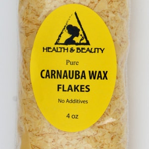 4 oz CARNAUBA WAX T1 Organic FLAKES Brazil Pastilles Beards Premium Prime Grade A 100% Pure image 4