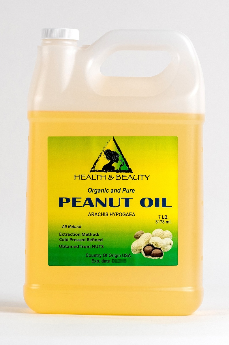 7 Lb 1 Gal PEANUT OIL REFINED Organic Carrier Cold Pressed Etsy