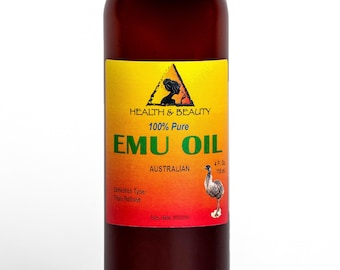 4 oz EMU OIL AUSTRALIAN Triple Refined Organic 100% Pure